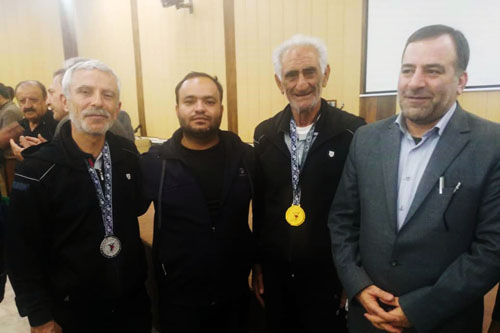 کسب مقام چهارم ورزشکاران سالمند شاهد و ایثارگر فارس در کشور