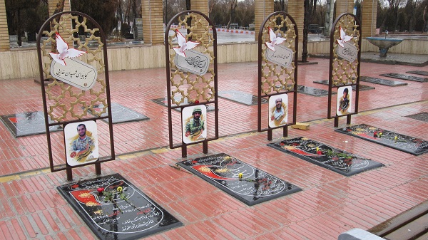 سامان دهی گلزار شهدای حرم