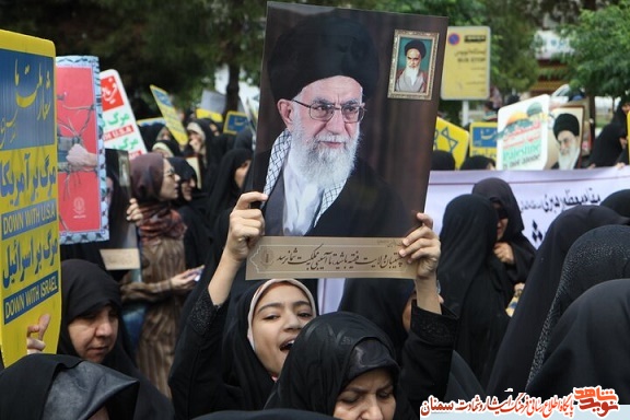 حضور جامعه ایثارگری سمنان در راهپیمایی روز قدس حضور جامعه ایثارگری سمنان در راهپیمایی روز قدس