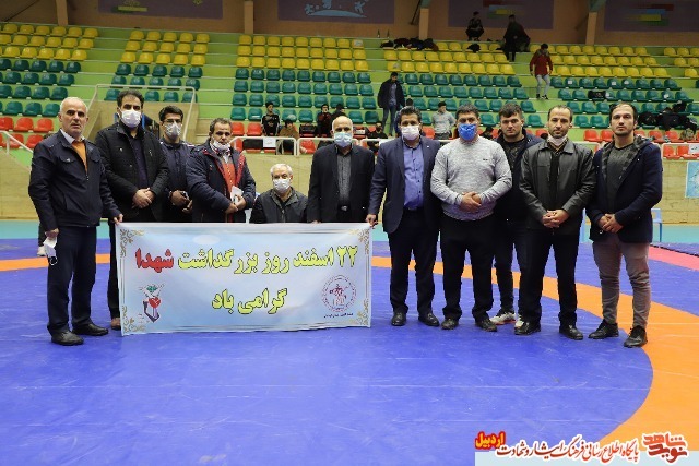 برگزاری مسابقات کشتی انتخابی به مناسبت روز شهدا در استان اردبیل