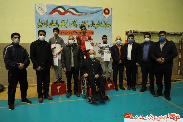 برگزاری مسابقات کشتی انتخابی به مناسبت روز شهدا در استان اردبیل