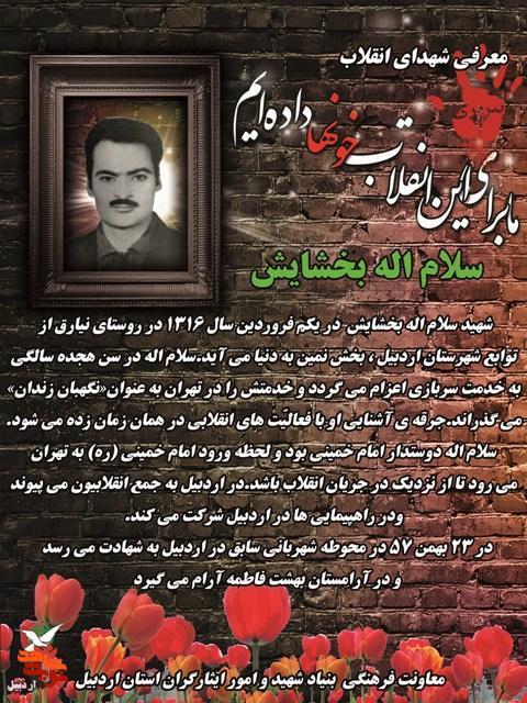 شهدای انقلاب استان اردبیل معرفی می شوند