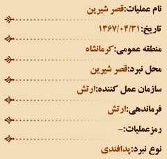 تشریح عملیاتهای هشت سال دفاع مقدس در تیر ماه تشریح عملیاتهای هشت سال دفاع مقدس در تیر ماه