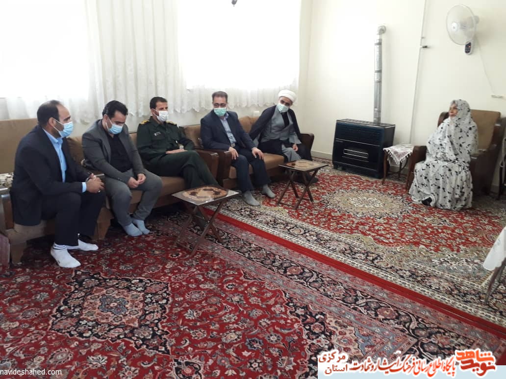 دیدار و تجلیل از همسر گرامی شهید قاسم ایمانی فراهانی