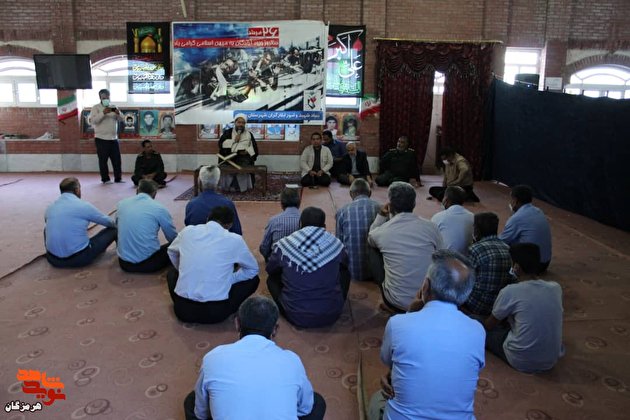 تجلیل از آزادگان رودان در گلزار ملکوتی شهدا