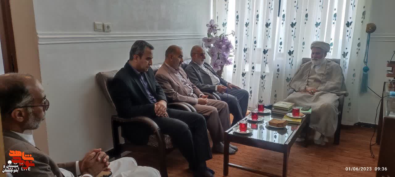 دیدار مدیرکل بنیاد استان با امام جمعه شهرستان خاش