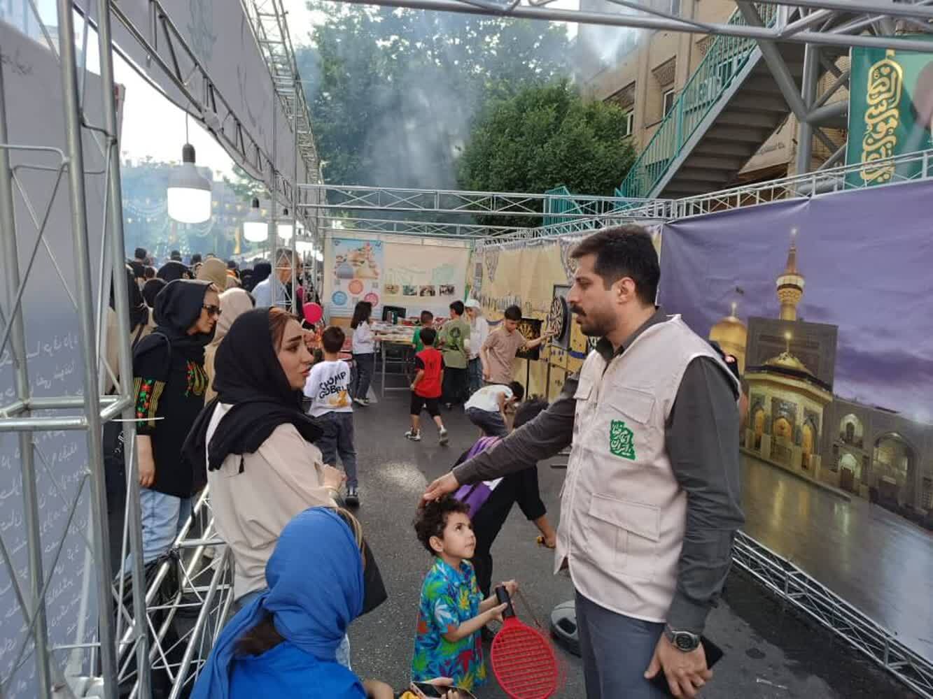 غرفه جانبازان آسایشگاه ثارالله علیه السلام در جشن امام رضایی ها