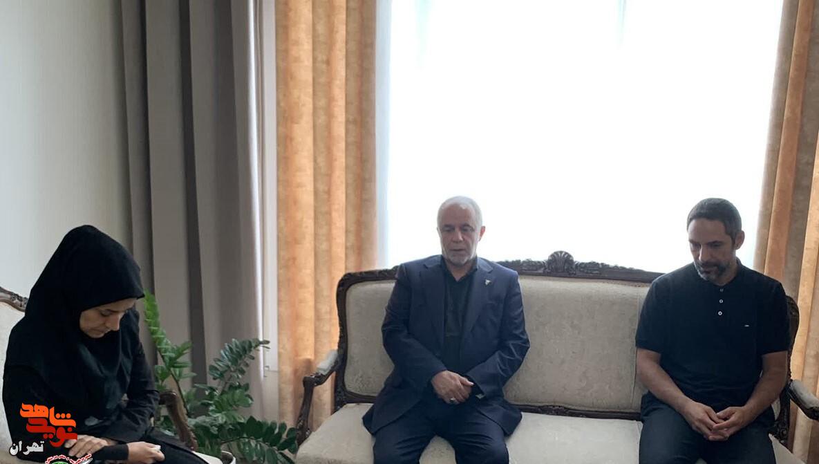 دیدارمدیرکل بنیاد شهید و امور ایثارگران تهران با سه خانواده‌‌‌ شهید جنگ تحمیلی رژیم صهیونیستی