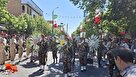 مراسم تشییع پیکر شهیدان «قاسمی، فروغی‌راد و علی توری» در قاب تصویر