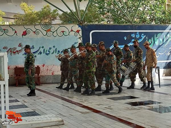 تجدید میثاق سبزپوشان انتظامی با آرمان های شهدا در بروجرد