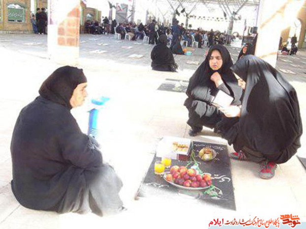 مراسم مهمانی لاله ها درهفتمین روز از هفته دفاع مقدس ،گلزار شهدای علی صالح(ع)