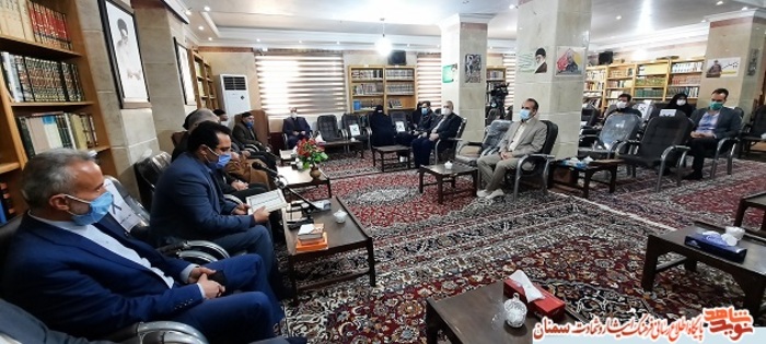 دیدار جامعه ایثارگری استان سمنان با آیت الله شاهچراغی نماینده ولی فقیه در استان سمنان به مناسبت روز شهید- ۲۳ اسفند ۹۹