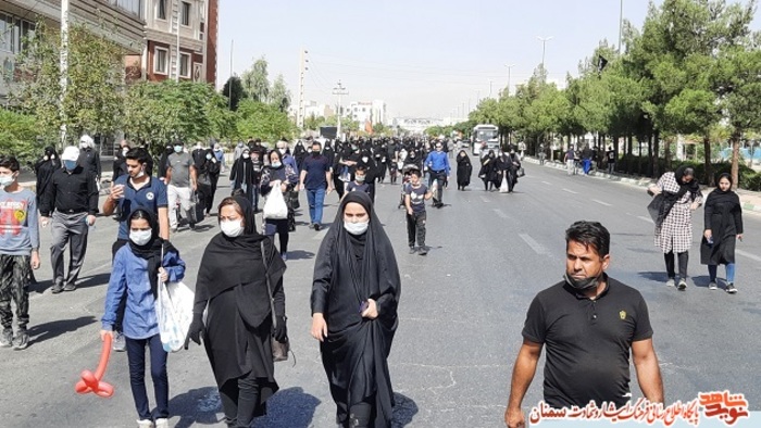 پیاده‌روی اربعین حسینی - سمنان پنجم مهرماه ۱۴۰۰