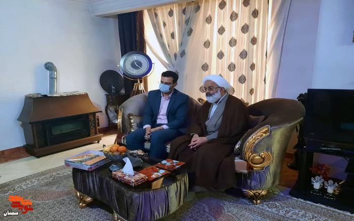 دیدار مسئولان با جانباز گرانقدر ۲۵ درصد حسین بیگلری در روز جانباز - شانزدهم اسفند ۱۴۰۰ شهرستان آرادان